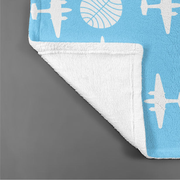 Pan Am Plane Pattern - Blanket - Airportag