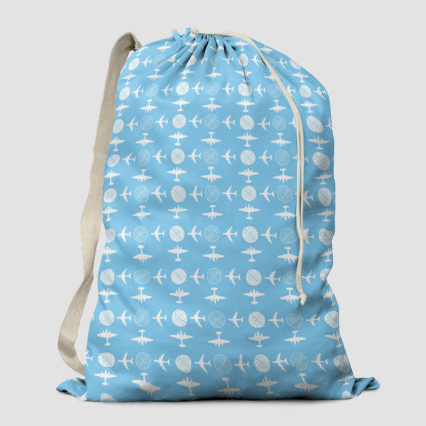 Pan Am Plane Pattern - Laundry Bag - Airportag