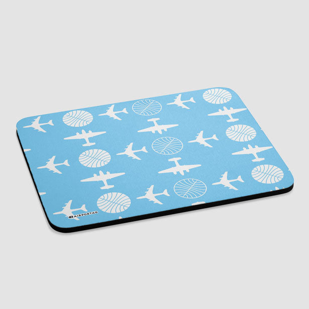 Pan Am Plane Pattern - Mousepad - Airportag