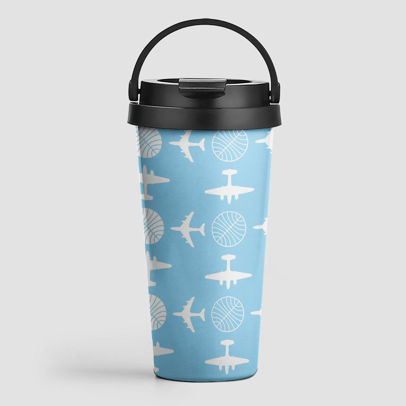 Pan Am Plane Pattern - トラベルマグ
