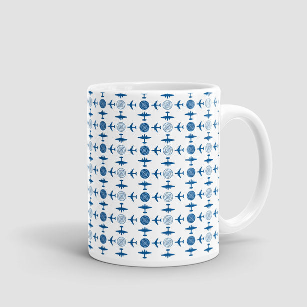 Pan Am Plane Pattern - Mug - Airportag