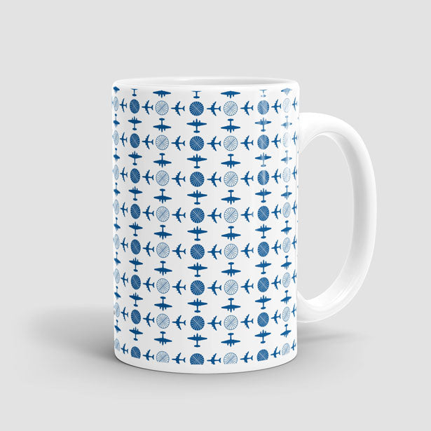 Pan Am Plane Pattern - Mug - Airportag