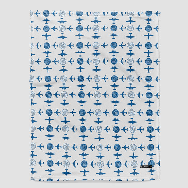 Pan Am Plane Pattern - Blanket - Airportag