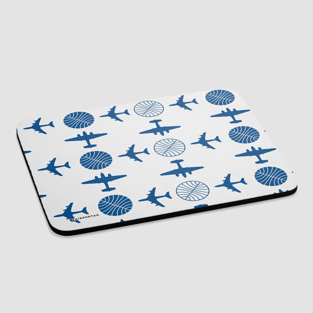 Pan Am Plane Pattern - Mousepad - Airportag