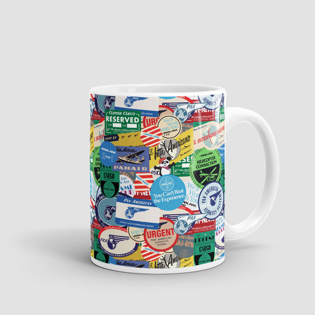 Pan Am Stickers - Mug - Airportag