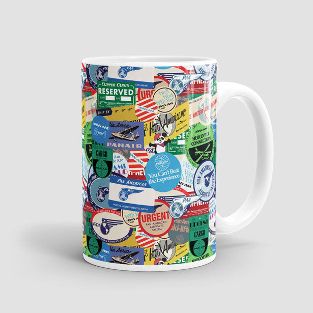 Pan Am Stickers - Mug - Airportag