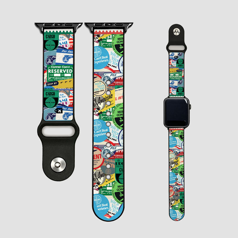 Autocollants Pan Am - Apple Watch Band