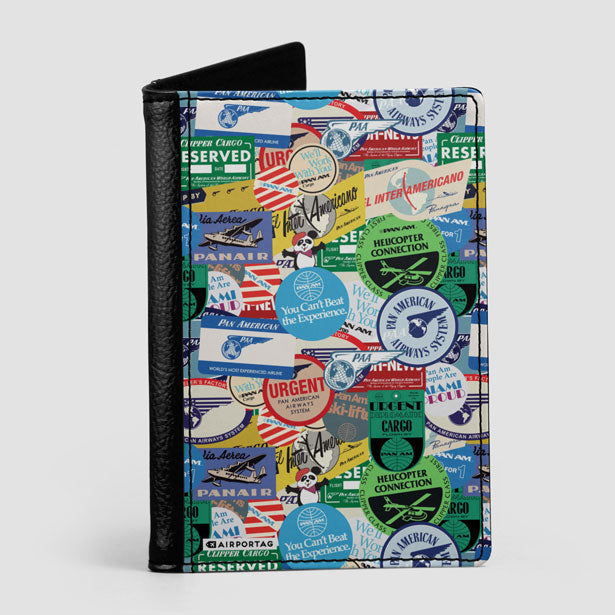 Pan Am Stickers - Passport Cover - Airportag