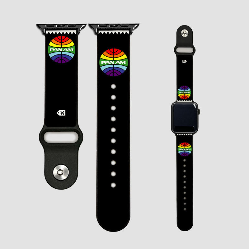 Pan Am Logo Arc-en-ciel - Bracelet Apple Watch