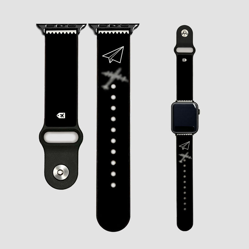 紙飛行機の影 - Apple Watch バンド