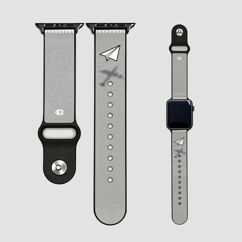 紙飛行機の影 - Apple Watch バンド