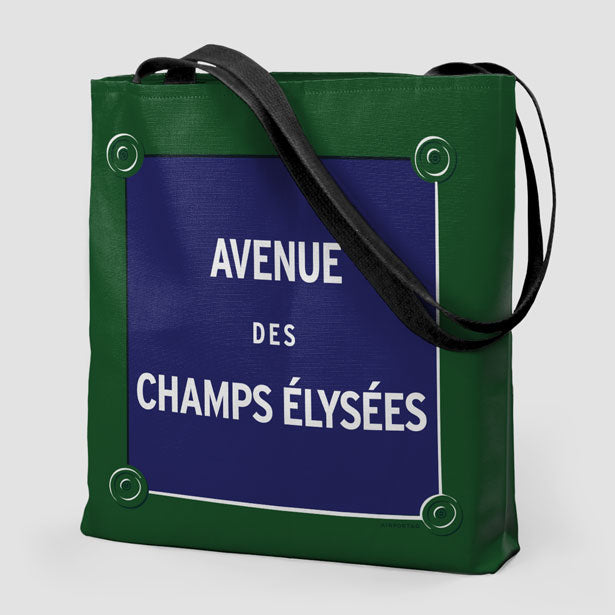 Avenue des Champs Elysees, Paris Tote Bag