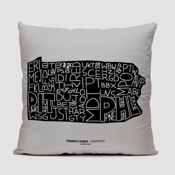 Pennsylvania - Throw Pillow - Airportag
