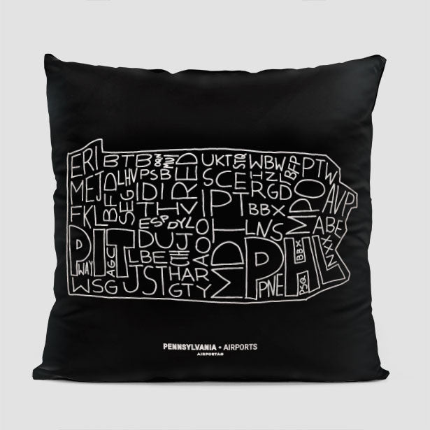 Pennsylvania - Throw Pillow - Airportag