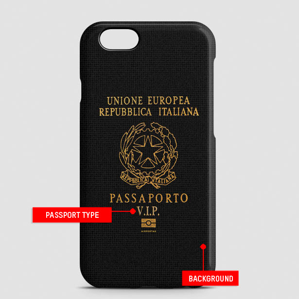 Italy - Passport Phone Case - Airportag