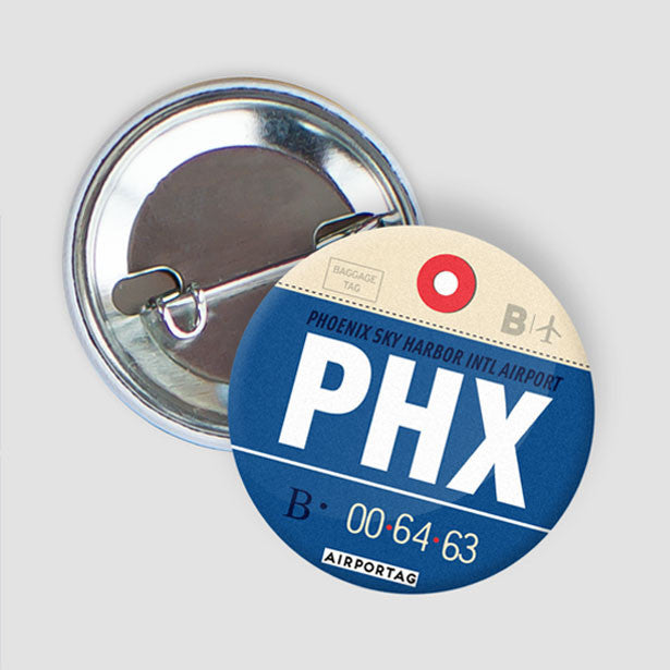 PHX - Button - Airportag