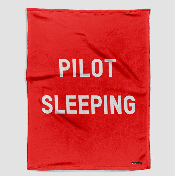 Pilot Sleeping - Blanket - Airportag