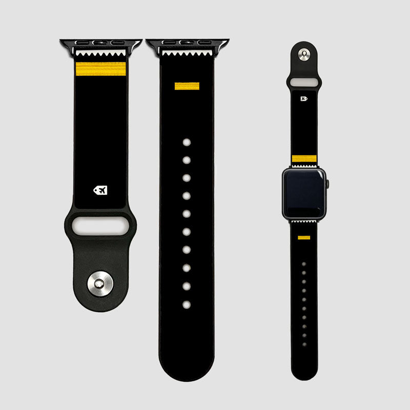 Black Pilot Stripes - Apple Watch Band