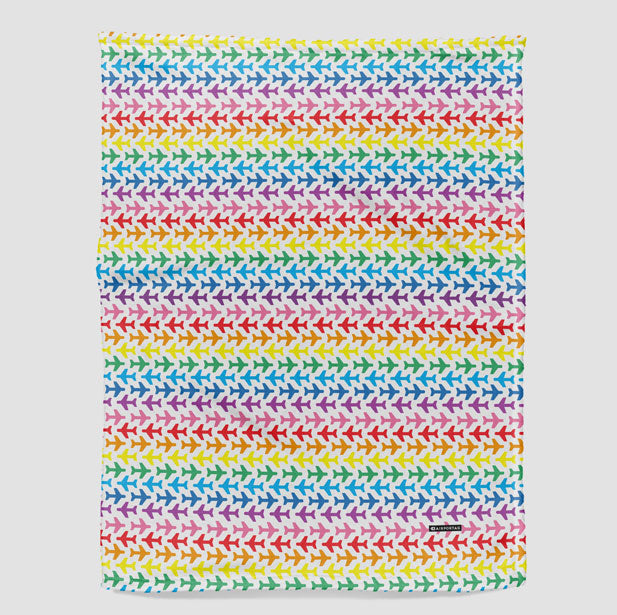 Planes Rainbow - Blanket - Airportag