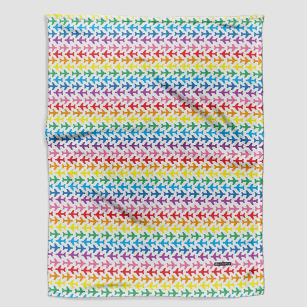 Planes Rainbow - Blanket - Airportag