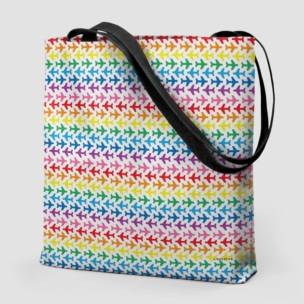 Planes Rainbow - Tote Bag - Airportag