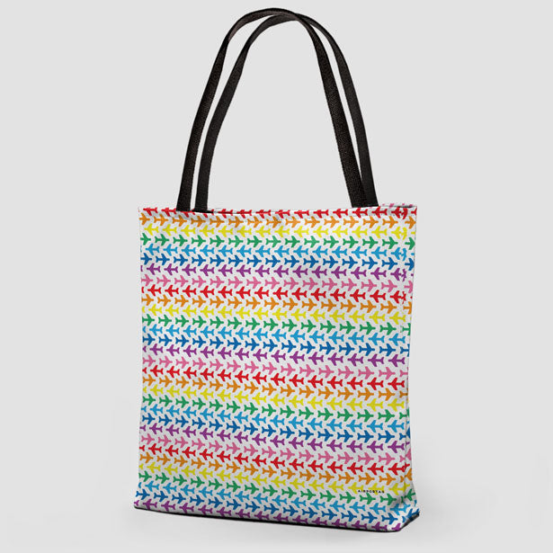 Planes Rainbow - Tote Bag - Airportag