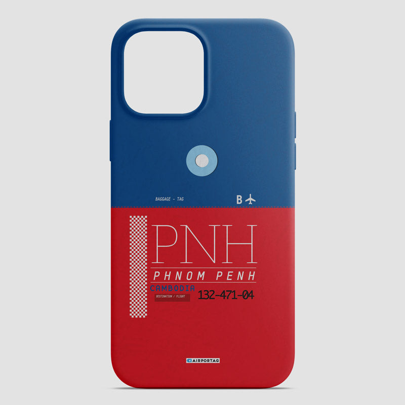 Airport Code Phone Case IATA code PNH Mobile Cover