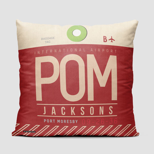 POM - Throw Pillow - Airportag