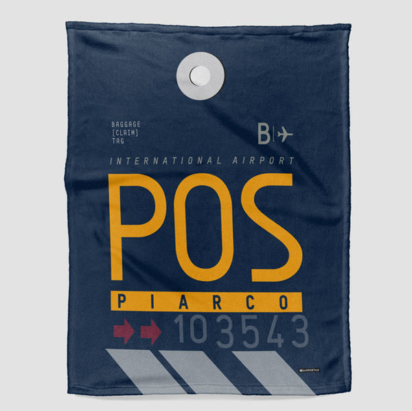 Throw Blanket POS airport code pattern.