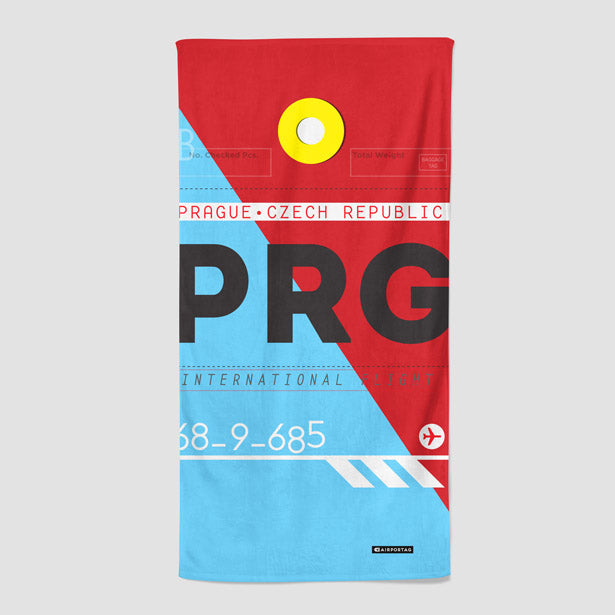 PRG - Beach Towel - Airportag