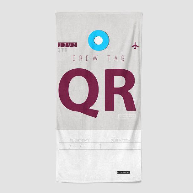 QR - Beach Towel - Airportag