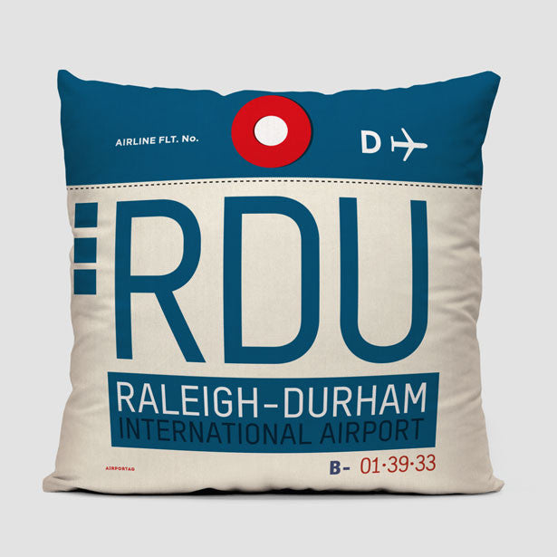 RDU - Throw Pillow - Airportag