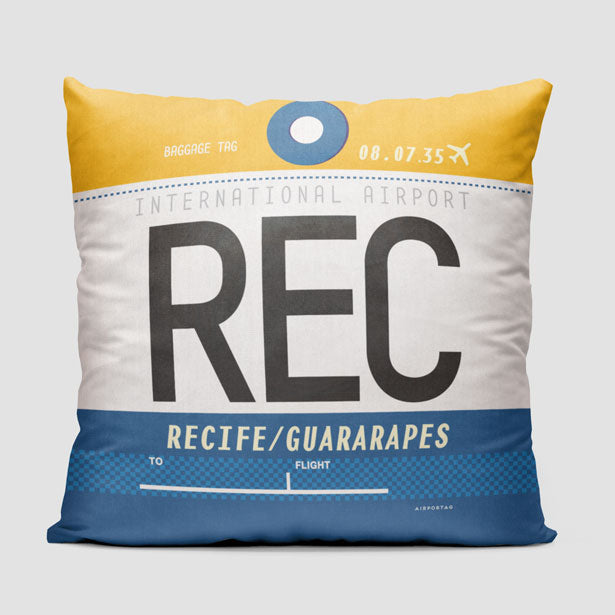 REC - Throw Pillow - Airportag
