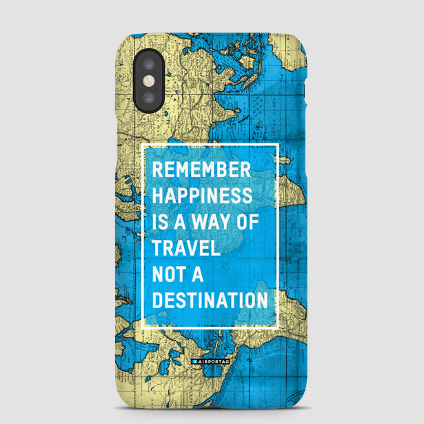 Remember Happiness - Phone Case - Airportag