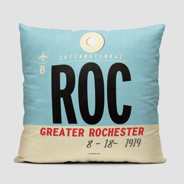 ROC - Throw Pillow - Airportag
