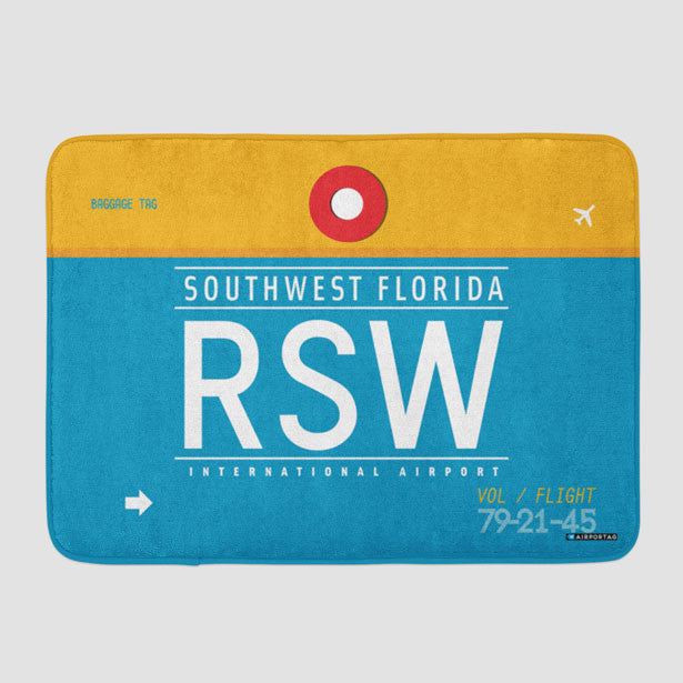 RSW - Bath Mat - Airportag