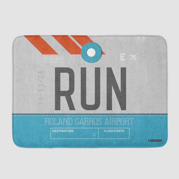 RUN - Bath Mat - Airportag