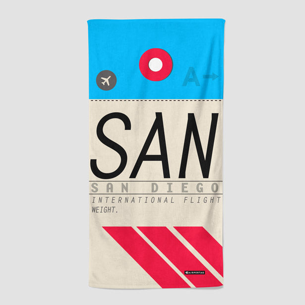 SAN - Beach Towel - Airportag