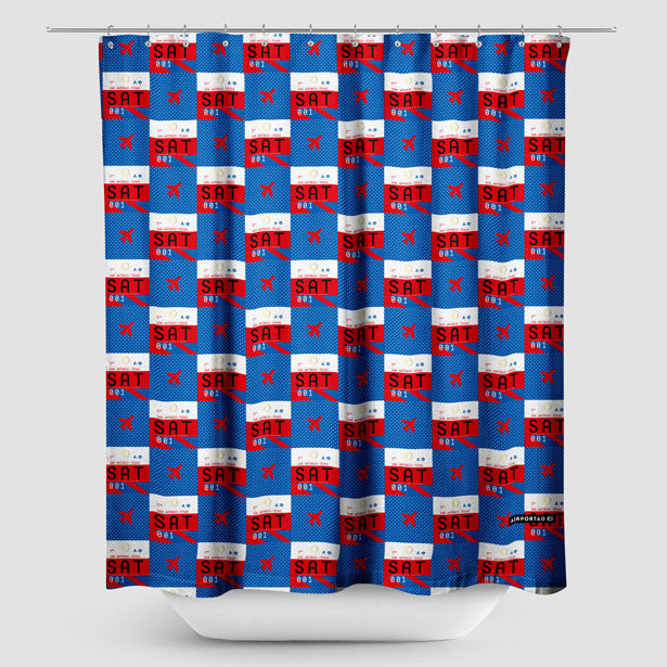 SAT - Shower Curtain - Airportag