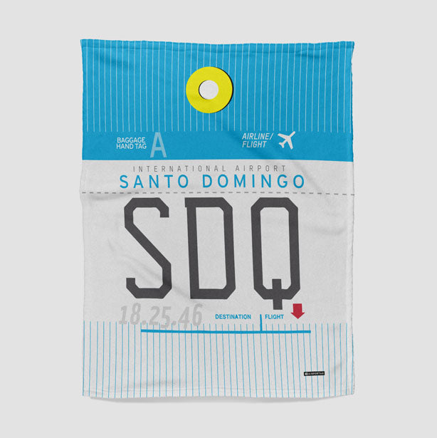 throw-blanket-sdq-airport-code-pattern