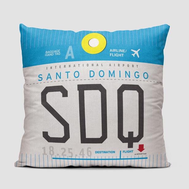 SDQ - Throw Pillow - Airportag