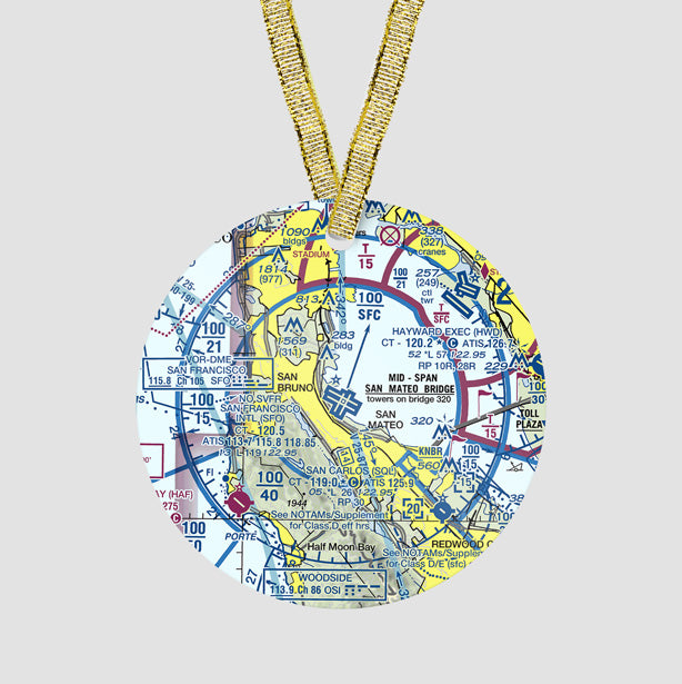 SFO Sectional - Ornament - Airportag
