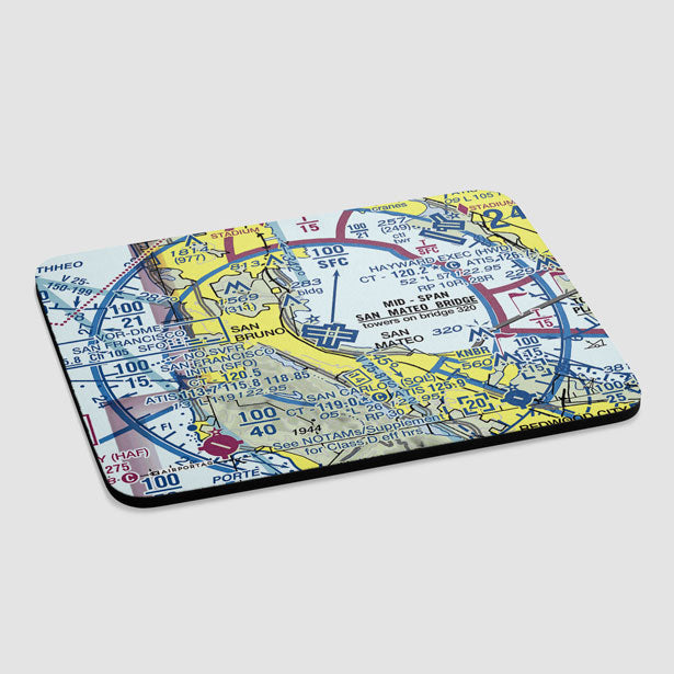 SFO Sectional - Mousepad - Airportag