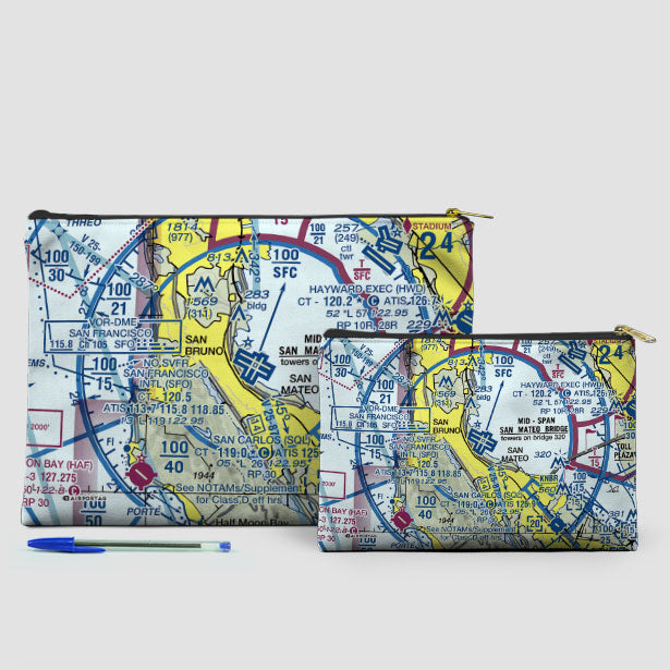 SFO Sectional - Pouch Bag - Airportag