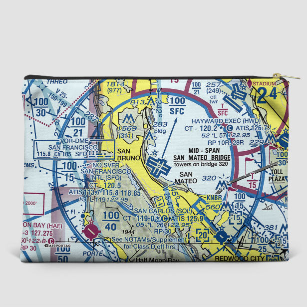 SFO Sectional - Pouch Bag - Airportag