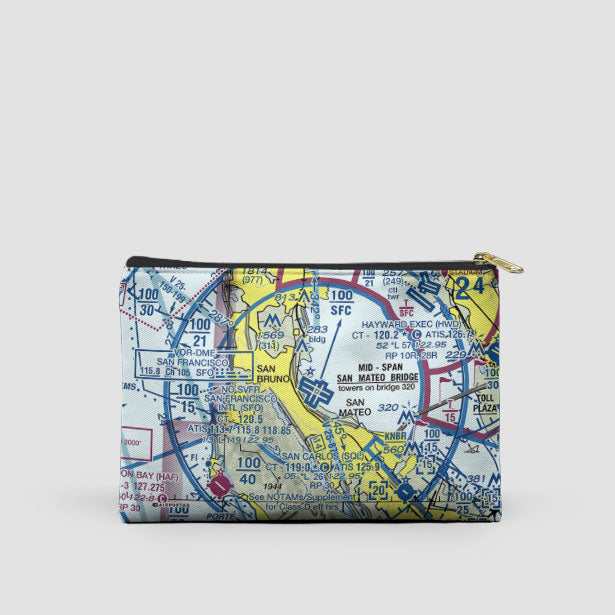 SFO Sectional - Pouch Bag - Airportag