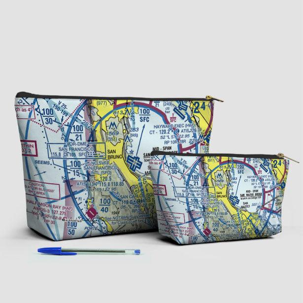 SFO Sectional - Pouch Bag - Airportag
