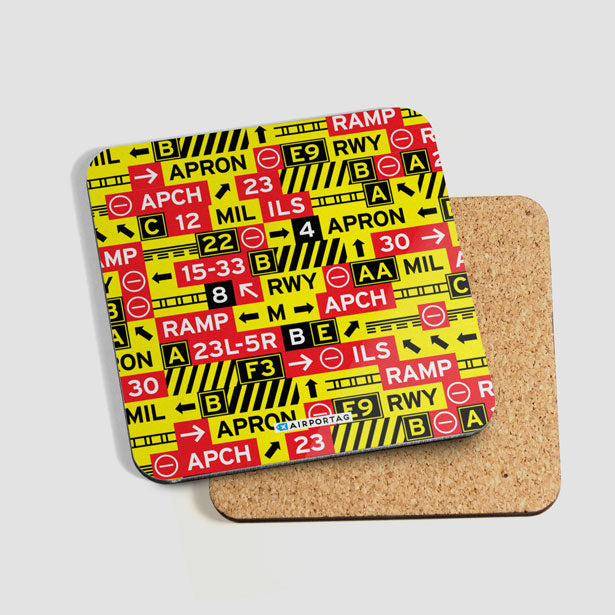 Runway Signs - Coaster - Airportag