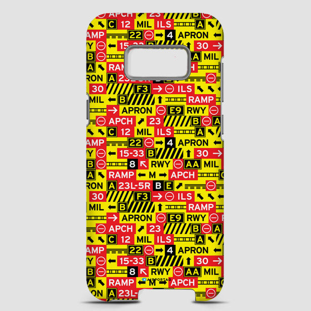 Runway Signs - Phone Case - Airportag
