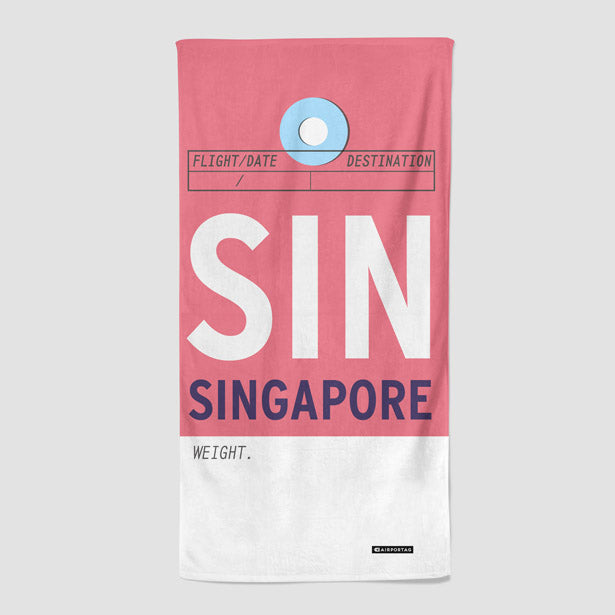 SIN - Beach Towel - Airportag